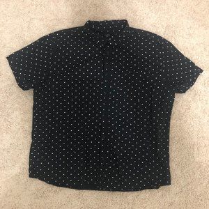 Nutexrol Stars Print Casual Button Down - XXXL